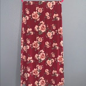 EUC slinky roses maxi